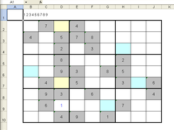 Sudoku 9 with hits